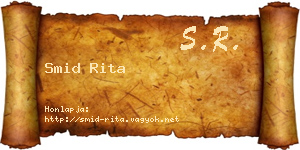 Smid Rita névjegykártya